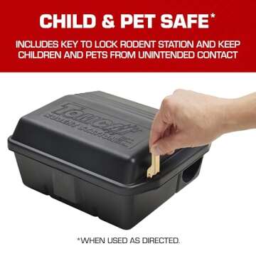 Tomcat Rodent Station for Indoor and Outdoor Pest Control