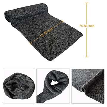 Winter Hats Scarf for Men with Touchscreen Gloves Men's Scaves and Beanie Hat Themal Glove Set for Men Women