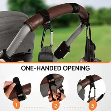 Baby Uma Stroller Hooks: Durable Clips for Parents About Town