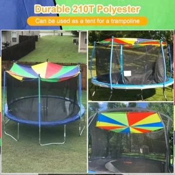 Sonyabecca 12ft Parachute with Handles for Kids Fun