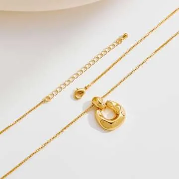 Elegant HESSAWELL Gold Pendant Jewelry Set for Women