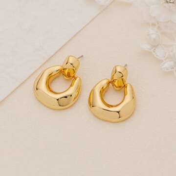 Elegant HESSAWELL Gold Pendant Jewelry Set for Women