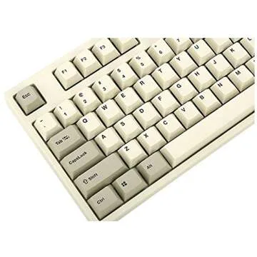 Leopold FC750R PD 87keys High-end Mechanical Keyboard MX Cherry Switch 1.5mm PBT (White, Red Switch)