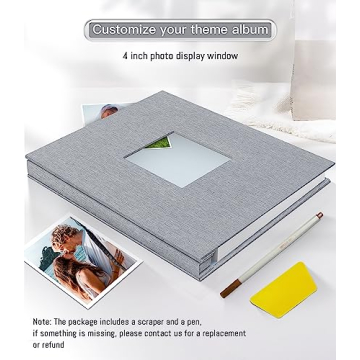 Popotop Self Adhesive Photo Album for 4x6 Pictures