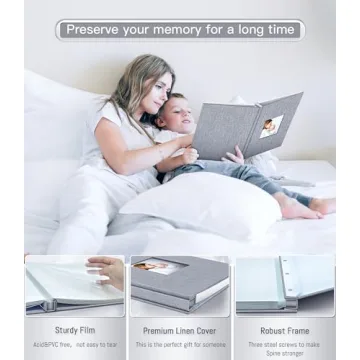 Popotop Self Adhesive Photo Album for 4x6 Pictures