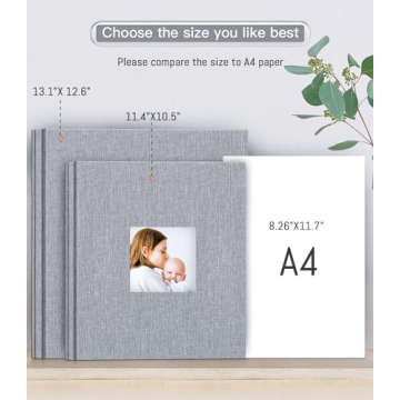 Popotop Self Adhesive Photo Album for 4x6 Pictures