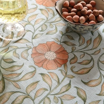 Patdrea French Linen Round Tablecloth for Dining