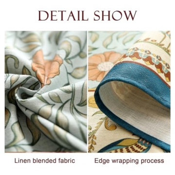 Patdrea French Linen Round Tablecloth for Dining