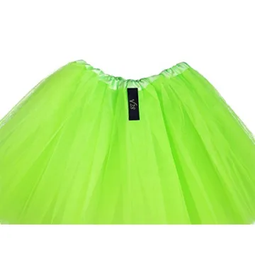 Green 3-Layer Tulle Tutu Skirt for Women and Teens