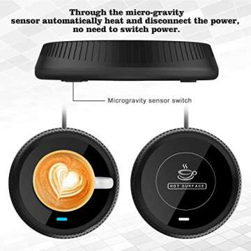 T.cotte Mug Warmer with Automatic Gravity Switch