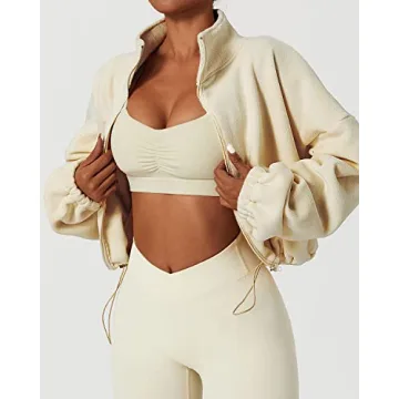 Cozy QINSEN Women's Polar Fleece Jacket for Winter Style