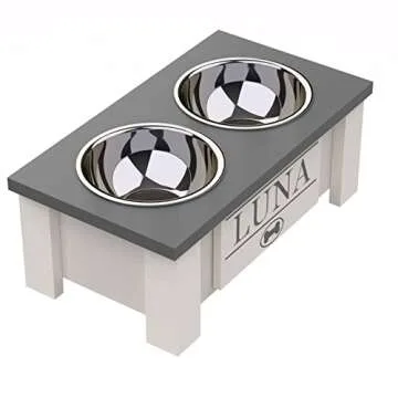Personalized Elevated Dog Bowl Stand - Stylish & Durable