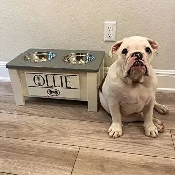 Personalized Elevated Dog Bowl Stand - Stylish & Durable