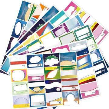 Zuihug 1Pack Travel Pill Organizer - 10 Compartments Pill Case, Compact and Portable Pill Box, Perfect for On-The-Go Storage, Pill Holder for Purse (Gray with 156 Stickers)