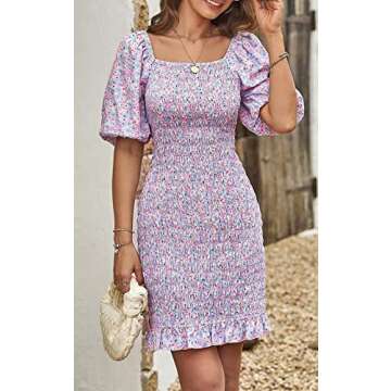 PRETTYGARDEN Floral Mini Dress for Summer Occasions