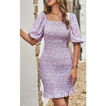 PRETTYGARDEN Floral Mini Dress for Summer Occasions