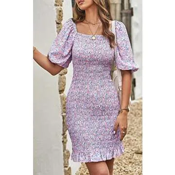 PRETTYGARDEN Floral Mini Dress for Summer Occasions