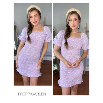 PRETTYGARDEN Floral Mini Dress for Summer Occasions