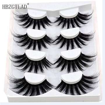 Dramatic 3D Mink Eyelashes 25mm for Glamorous Looks