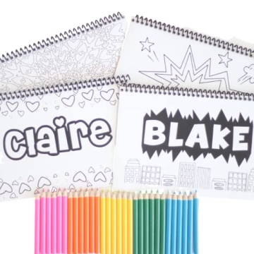 Personalized Kids Coloring Book with Custom Name