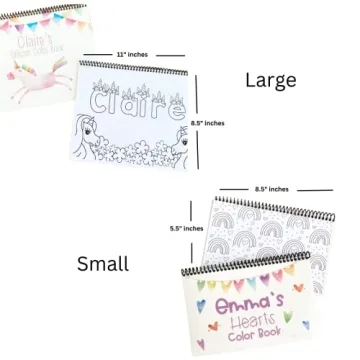 Personalized Kids Coloring Book with Custom Name