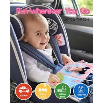 LeyaDoll Interactive Sensory Soft Cloth Book for Toddlers