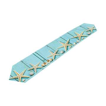 Double-Sided Ocean Theme Table Runner for Beach Decor