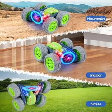 Allwind RC Car with Colorful Lighting & 360° Flips