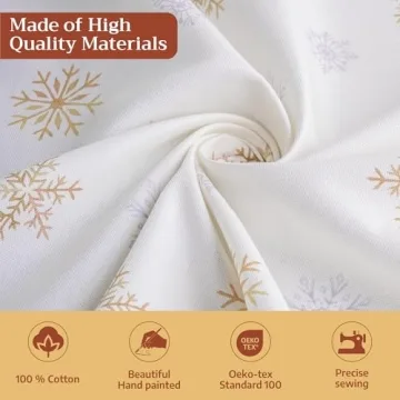 Maison d' Hermine 100% Cotton Tablecloth for Holidays
