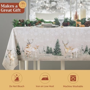 Maison d' Hermine 100% Cotton Tablecloth for Holidays