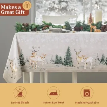 Maison d' Hermine 100% Cotton Tablecloth for Holidays