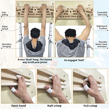 TWO STONES Wooden Hangboard for Climbing Strength Training