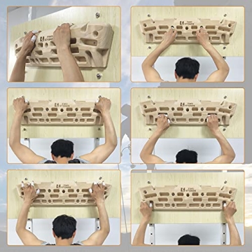 TWO STONES Wooden Hangboard for Climbing Strength Training
