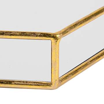 Glamorous Gold Nesting Mirrored Decorative Trays