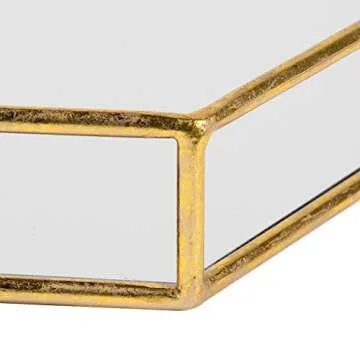 Glamorous Gold Nesting Mirrored Decorative Trays