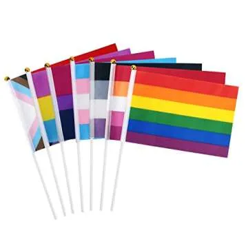 DricRoda 70 Mini LGBT Pride Flags for Events and Parties