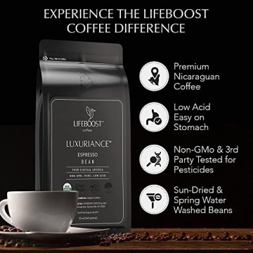 Lifeproof Coffee Organic Espresso Beans - Bold Fresh Flavor