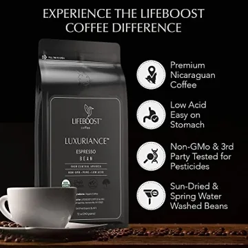 Lifeproof Coffee Organic Espresso Beans - Bold Fresh Flavor