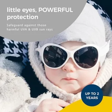 Baby Banz Retro Infant & Toddler Sunglasses in Arctic White