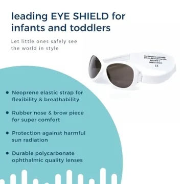 Baby Banz Retro Infant & Toddler Sunglasses in Arctic White