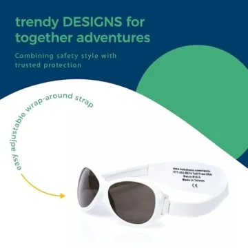 Baby Banz Retro Infant & Toddler Sunglasses in Arctic White