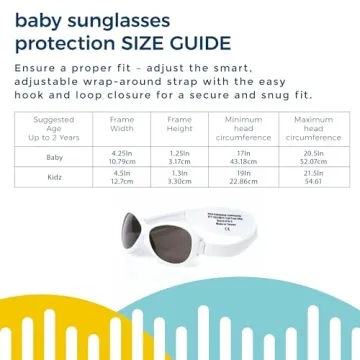 Baby Banz Retro Infant & Toddler Sunglasses in Arctic White
