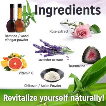 Prescia Lavender n’ Rose Foot Pads - Natural Bamboo Vinegar Cleansing for Relaxing Foot Care, Swelling Removal - Aromatic Herbs, Easy-to-Use, 20 Pack - Body Cleansing, Self-Care, Health, and Healing