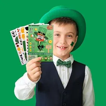 XIMISHOP 24 PCS DIY St Patrick's Stickers for Kids