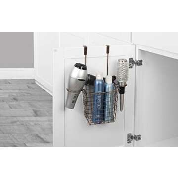 Spectrum Diversified Grid Hair Styling Station for Your Bathroom Organization