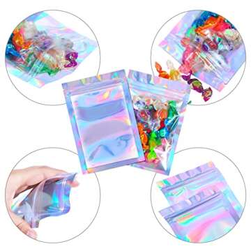 Blulu Resealable Foil Bags for Food & Gifts - 100 Pack