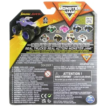 Monster Jam 2023 Diecast Truck Series Jurassic Attack Collectible
