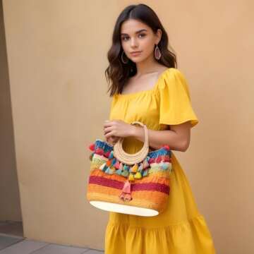 Giantree Wooden Basket Bottom, 5 PCS 5 Sizes Oval Circle Blank Solid Crochet Basket Wood Base for DIY Basket Craft Weaving Making Supplies