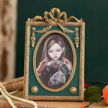 Kaolituis Vintage Picture Frame - Elegant 4x6 Antique Décor