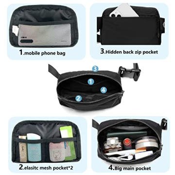 Versatile Fanny Belt Bag for Travel and Outdoor Activities